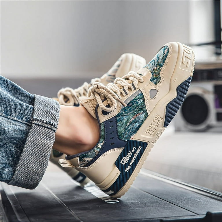 2023 new men's shoes breathable fashion with niche original casual