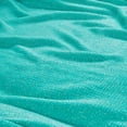 thumbnail image 7 of Home Soft Things Knitted Glitter Throw - Blue Turquoise with Gold Metalic Yarn - 50" x 60", 7 of 7