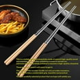 thumbnail image 3 of Pklyzj Advanced Stainless Steel Extra Long Cooking Chopsticks, 15.7 Inch, Heat Insulation and Anti Scalding, Reusable Kitchen Chopsticks 2 Pairs, 3 of 6