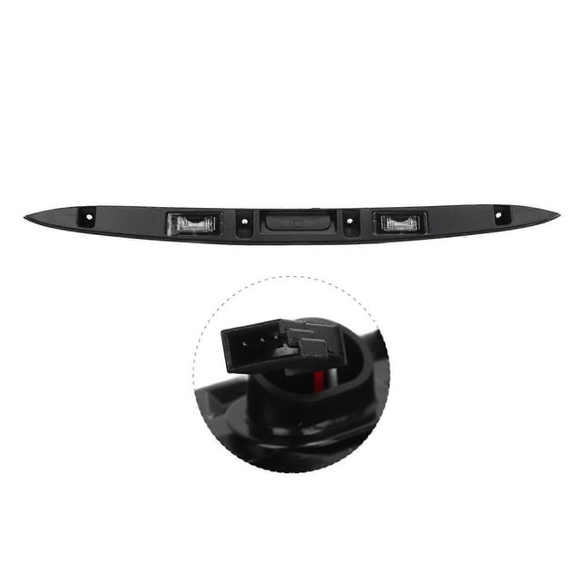 Rear Trunk Lid Handle with Lamp Black 51132753603 Tailgate Handle for Copper R56 R57 R58 R59