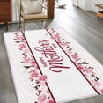 thumbnail image 2 of Pink Mother's Day Area Rugs 3'x5', Small Throw Rugs for Living Room Bedroom, Watercolor Flowers Modern Polka Dot Striped Indoor Outdoor Rug Non-Slip Low Pile Carpet Runner Reversible Floor Mats, 2 of 8