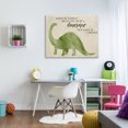 thumbnail image 2 of The Kids Room by Stupell Always Be A Dinosaur Brachiosaurus Canvas Wall Art by Daphne Polselli, 2 of 6
