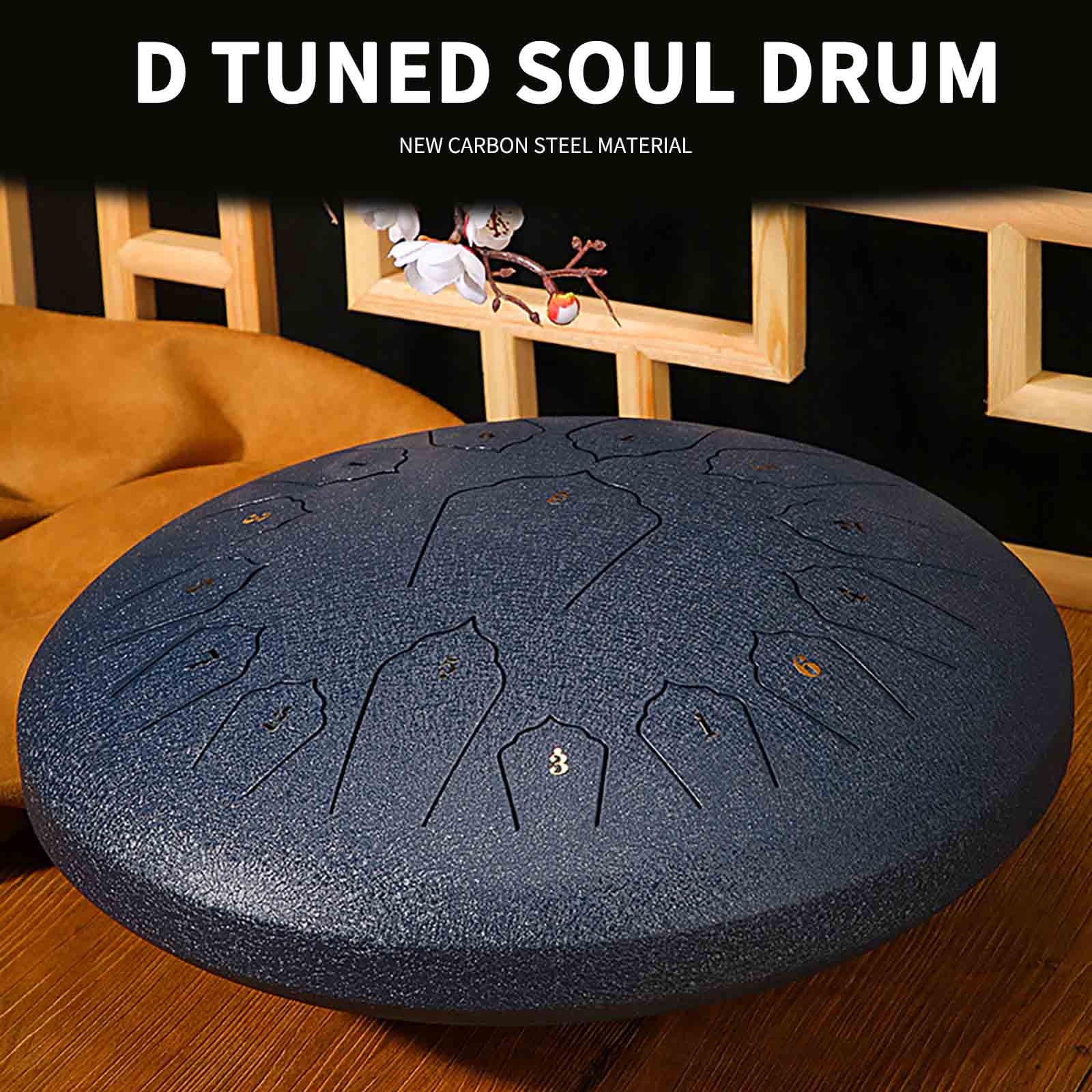 YOHAVEN Buddha Stones Steel Tongue Drum Mini Handpan Musical Instrument for Meditation Yoga Music Therapy Relaxation Entertainment Gift for Adults Teens