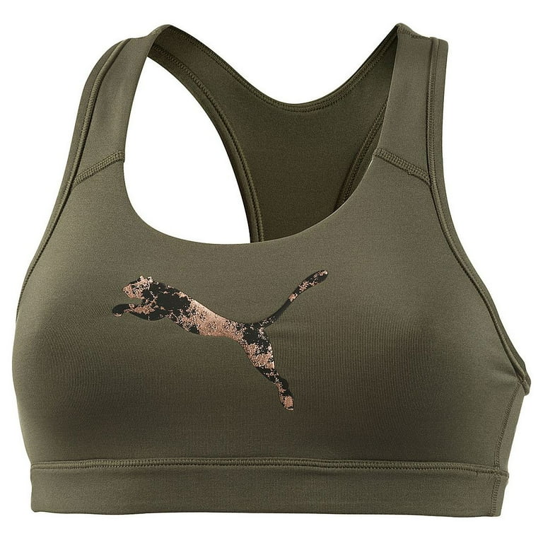 Puma Training Pwr Shape Forever Logo Women's Bra Top Olive/Copper