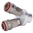 thumbnail image 3 of Conector rápido, conector de 2 vías Conector de vía de acoplador rápido cromado Diseño de próxima generación NikouMX herramienta, 3 of 8