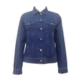 thumbnail image 1 of Chamarra George para Mujer, Mezclilla Estilo Trucker Azul Oscuro Talla Ch, 1 of 4