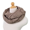 thumbnail image 3 of TrendsBlue Premium Winter Thick Infinity Twist Cable Knit Scarf - Diff Colors, 3 of 4