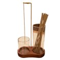 thumbnail image 4 of 2 In 1 Incenses Burners Tray with Removable Glass Ashes Catcher Base Incenses Stand Holder for Home Decors, 4 of 9
