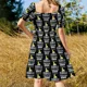 thumbnail image 5 of Este es mi disfraz humano. En realidad soy un pato de goma. Dicho divertido. Vestido de manga corta. Vestido de noche para mujer. Vestidos de noche para mujer., 5 of 7