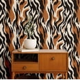 thumbnail image 2 of S4Sassy Animal Print Wallpaper - Removable Walls Covering, 25" x 60" Self-Adhesive Vinyl Wall Paper, Decorative Wallwrap, Easy DIY Walls Covering For Bedroom, Living Room, Living Spaces - Brown, 2 of 9