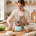 thumbnail image 5 of Electric Food Chopper For Kitchen, Meat Grinder With Stainless Steel Blade, Compact Food Processor For Vegetables And Garlic,Blue - 13.5X10Cm, 5 of 6