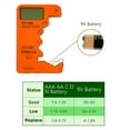 thumbnail image 6 of Digital Battery Tester for AA AAA C D 9V 6F22 - Accurate Capacity Meter with Clear LCD Display for 1.5V 3V Batteries, 6 of 6