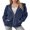 Navy, variant on Weardear Womens Zip Up Hoodie Lightweigh Casual Long Sleeve Fall Sweatshirts with Pockets
