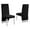 Black, variant on Navy Tufted Velvet Accent Side Chairs with Silver Chrome Detailing (Set of 2)