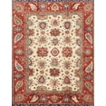 thumbnail image 1 of Ahgly Company Machine Washable Indoor Rectangle Abstract Grapefruit Red Area Rugs, 6' x 9', 1 of 7