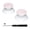 Cherry Blossoms Pink & White, variant on eXtremeRate Black Replacement 3D Joystick Thumb Sticks for PS5 Controller, Analog Thumbstick with Screwdriver for PS4 Slim Pro Controller