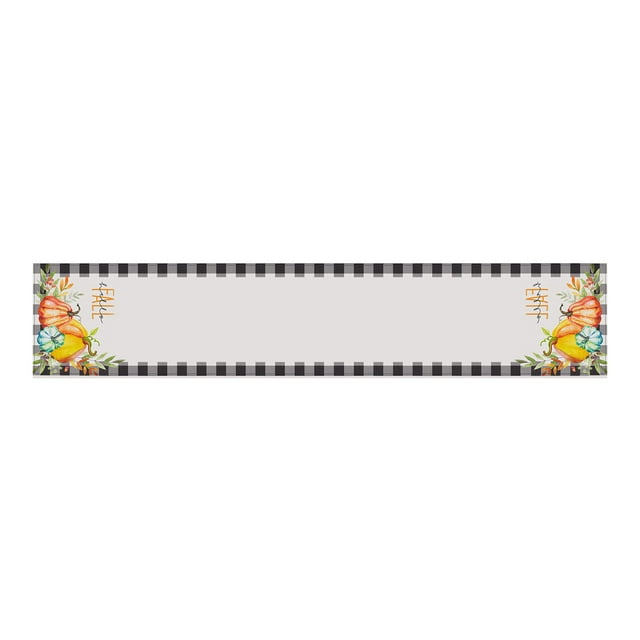 Pumpkin Table Flag Autumn Farm Truck Thanksgiving Table Flag Beautiful Autumn Table Linen 33 X 180 Cm Moss Table