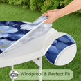 thumbnail image 5 of Pioneer Flower Floral Print Pattern Round Fitted Tablecloth with Elastic Edge,Dining Table Cover Waterproof,Outdoor Round Tablecloth for Camping,Dining,Indoor and Outdoor, 5 of 7