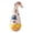 A, variant on Natural Cat Toy, Weeble Wobble Tumbler Toy for Indoor Cats & Small Dogs, Self-Righting Interactive Toy with Colorful Feathers