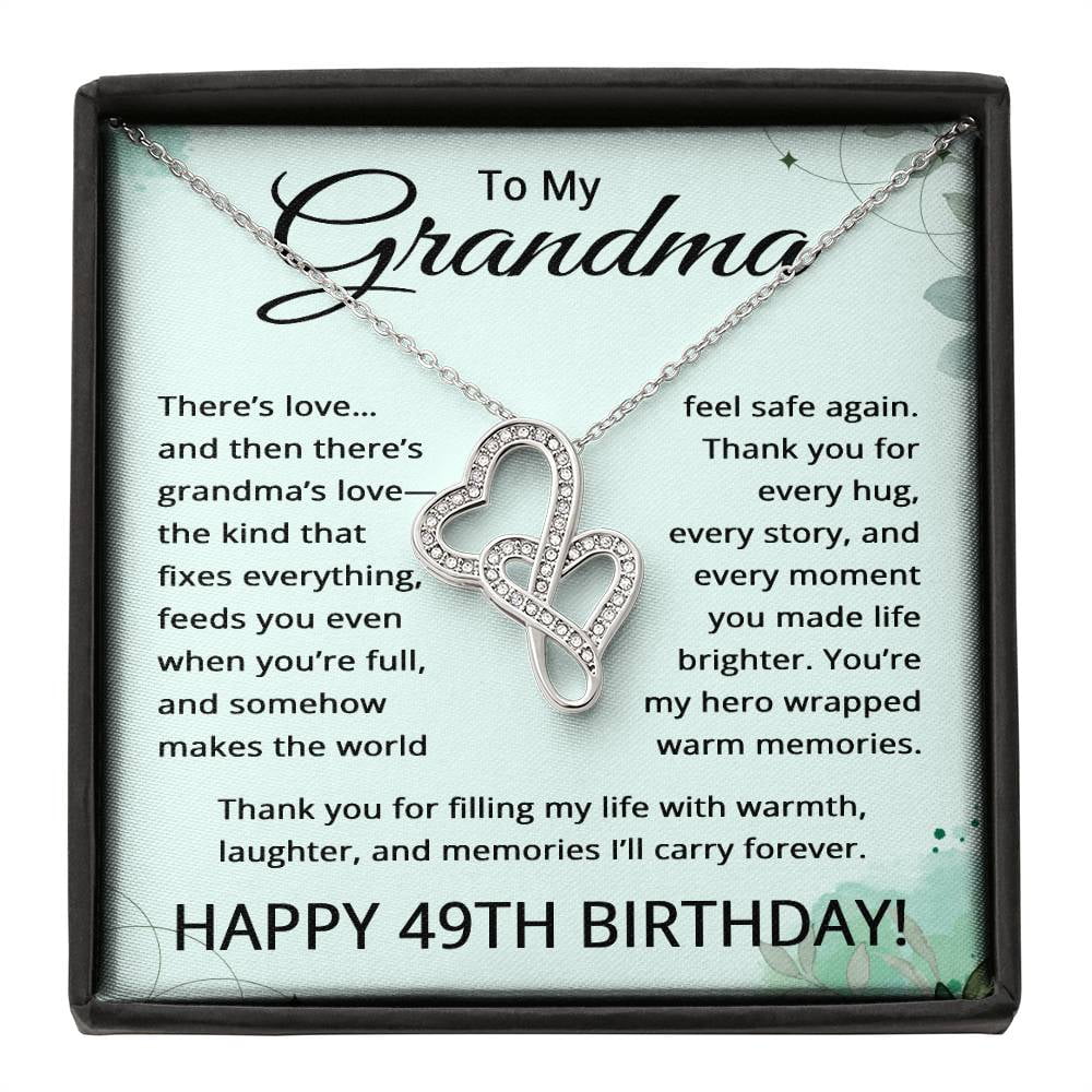 49th Birthday Gifts for Grandma - To My Grandmother Necklace - 49 Years Old Grandma Title: Standard Box