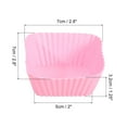 thumbnail image 2 of 36Pcs Silicone Cupcake Baking Cups, Silicone Muffins Liners, for Cooking Eggs, Baking Muffins Cake Mold Pink, 2 of 6