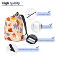 thumbnail image 5 of XMXT Backpack for School Work, Autumn Nut Leaves Canvas Bookbag Travel Bag for Women Men, S, 5 of 7