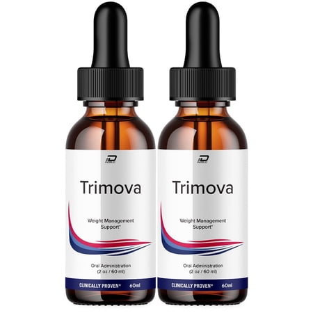(2 Pack) Trimova Metabolism Drops Liquid Supplement - Trimova Drops for Weight Management - Trimova Metabolic Drops