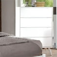 thumbnail image 2 of Furniture of America Belkor Mid-Century Modern Wood 4-Drawer Chest in White, 2 of 4