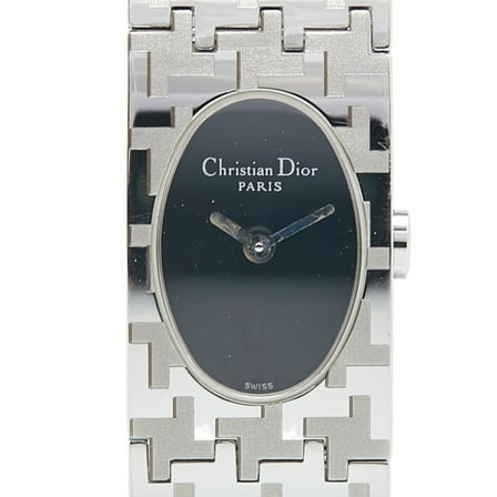 Pre-Owned Dior Miss Watch D70-100 Quartz Black Dial Stainless Steel Women's (Good)
