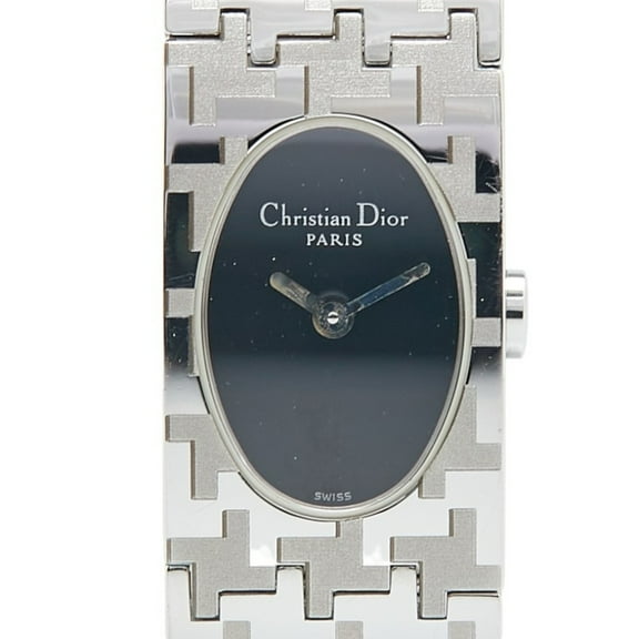 Pre-Owned Dior Miss Watch D70-100 Quartz Black Dial Stainless Steel Women's (Good)