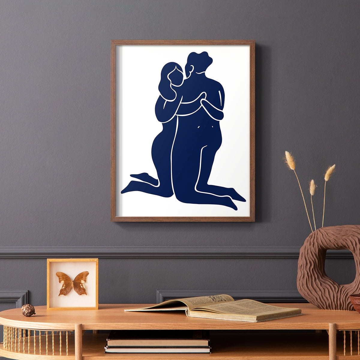 Matisse CIV Framed Print in Brown Solid Wood 16 x 20 Framed Print