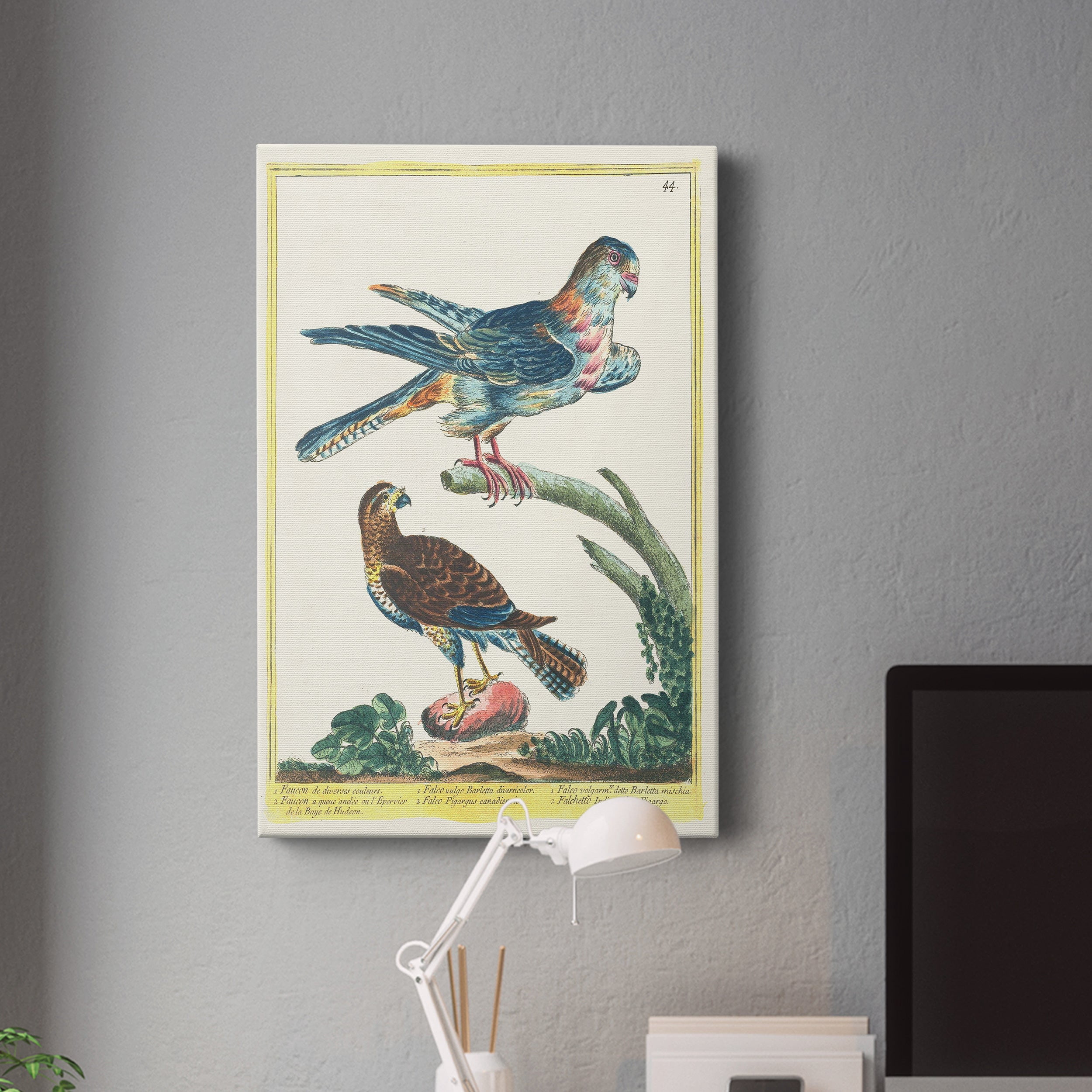 Pastel Birds III Premium Gallery Wrapped Canvas - Ready to Hang