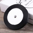 thumbnail image 2 of LAICAIW Solid Color Black Satin Ribbon, 3/8 Inches x 25 Yards Fabric Satin Ribbon for Gift Wrapping, Crafts, Hair Bows Making, Wreath, Wedding Party Decoration and Other Sewing Projects\u2026, 2 of 7