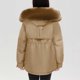 thumbnail image 3 of Parkas de manga larga para mujer, abrigo informal, cómodo, de manga larga, con capucha, bolsillo y cordón, para otoño, 3 of 4