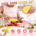 thumbnail image 4 of Herramientas de cocina Montessori Lullulii para niños pequeños, cuchillos para cocinar de verdad, juego de cuchillos para niños pequeños con caja de almacenamiento, cuchillos seguros para niños, juego, 4 of 8