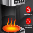 thumbnail image 5 of 12-Cup Programmable Coffee Maker, Regular & Strong Brew Drip Coffee Machine for Home and Office, Glass Carafe, Pause & Serve, Auto Shut Off, Black & Stainless Steel, 5 of 6