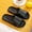 Black, variant on Cloud Slippers for Women and Men Non-slip Comfy Cushioned Thick Sole Pillow Slippers Bathroom Lightweight Slippers