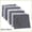 Black, variant on 7pcs Cotton Fabric Bundle, 25x25cm Pre-Cut Quilt Squares, Printed Cotton Fat Quarter Fabric for Sewing, Scrapbooking, Patchwork Crafts, Multiple Color Options
