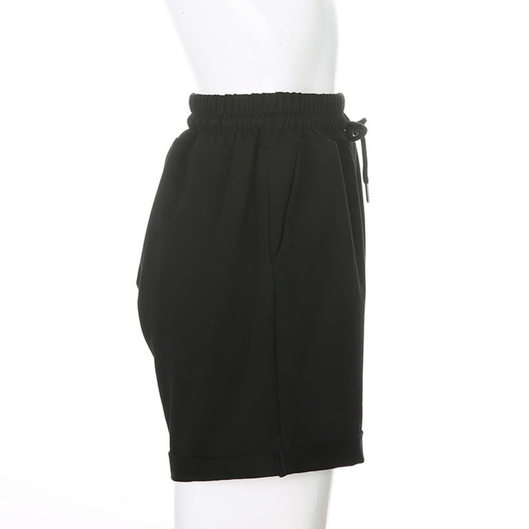 Finelylove Blazer Shorts Set For Women Colorfulkoala Biker Shorts Shorts  High Waist Rise Solid Gray M 