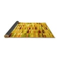 thumbnail image 2 of Ahgly Company Indoor Square Abstract Yellow Contemporary Area Rugs, 4' Square, 2 of 4