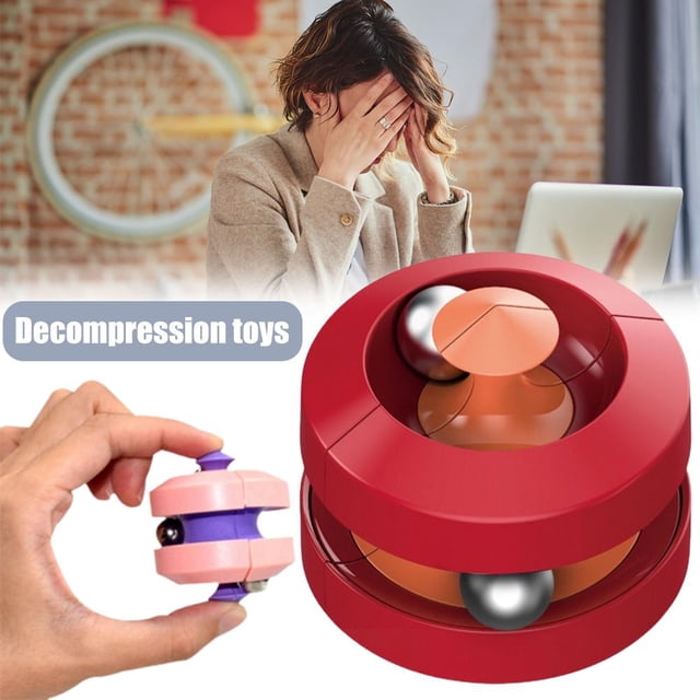 Bolas De Pista Creativas Juguete De Descompresión Pinball Track Top Fingertip Gyro Vent Toy Rolling Track Cube Balls Speravity FN007129-01