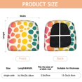 thumbnail image 3 of Colorful Spots Pattern Seat Covers for Dining Room Chairs Set Of 4,Stretch Printed Washable Chair Seat Cover with Elastic Ties and Button,Removable Waterproof Couch Cushion Covers, 3 of 6