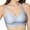 Light Blue, variant on ,Women's Scalloped Trim Lift No Underwire Bras Buttery Soft Push up Wireless Bra V Neck Seamless Bralettes​ Light Gray M