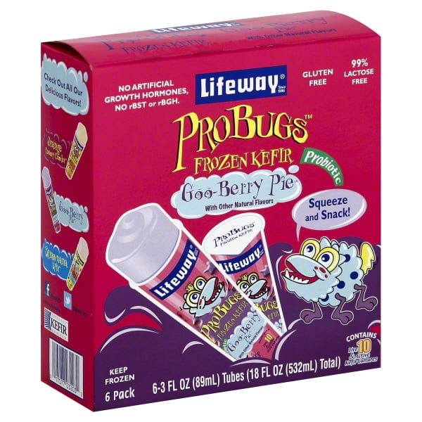 Lifeway Probugs Frozen Kefir Goo-Berry Pie - 6 CT