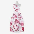 thumbnail image 2 of Zelouf Blissout Tonal Floral Shantung  , Sewing, DIY, Crafts Fabric by the Yard, Hotpink Combo, 20 Yard, 2 of 2