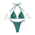 thumbnail image 1 of CAICJ98 Thong Bikini Swimsuit Girl's Spaghetti Strap Bikini Bathing Suits Two Piece Swimsuits AG,S, 1 of 4