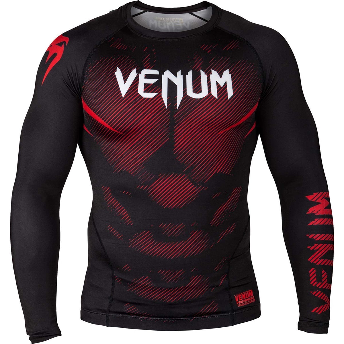 Venum NoGi 2.0 Long Sleeve MMA Compression Rashguard Black