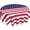 American Flag, variant on Yellow Lemon Round Tablecloths, Summer Circular Table Cover Washable Polyester for BBQ, Buffet Table, Parties, Holiday Dinner 60 Inch