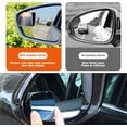 thumbnail image 4 of Yazoeia 2 Pack Blind Spot Mirrors, 2'' Fan Shape Waterproof HD Frameless Glass with Wide Angle, Self-Adhesive Adjustable Rear View Convex Mirrors Suitable for Car, RV, SUV, Truck CJC912-115727, 4 of 6