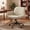 A-Brown, variant on Ultifit Adult PU Leather Criss Cross Indoor Makeup and Gaming Swivel and Adjustable Arms Office Chairs, Beige